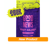 Fast Asleep Sour Blueberry THC:CBN 10pk Gummies - 100mg
