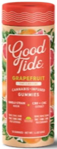 Good Tide - [Good Tide] Solventless THC:CBD:CBC 1:1:1 Gummies - 100mg - Grapefruit (S)
