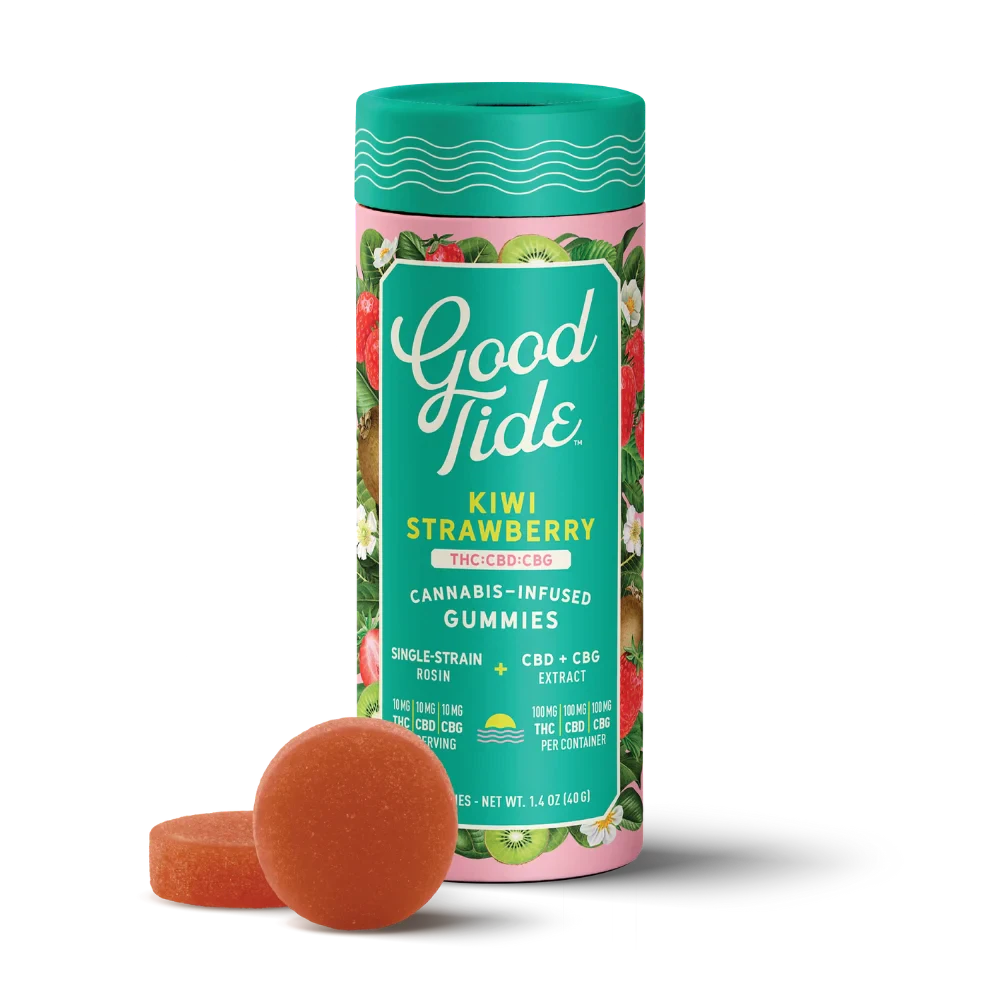 Good Tide - Good Tide - 100mg 1:1:1 THC:CBD:CBG Gummies - Kiwi Strawberry Main Image
