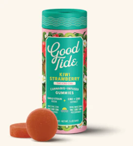 Good Tide - Good Tide | Kiwi Strawberry | 1:1:1 THC:CBD:CBG Rosin Gummies | 100mg