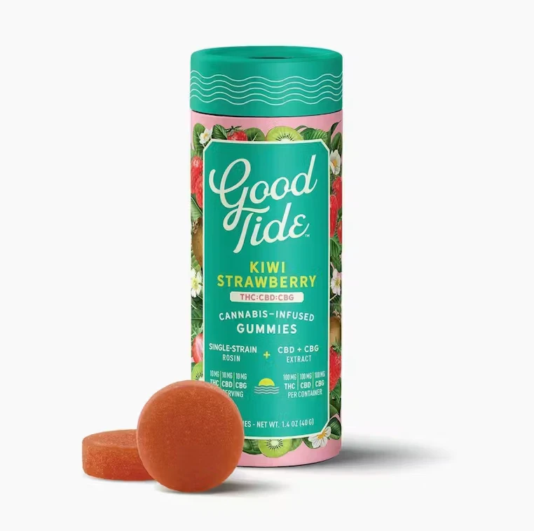 WYLD - Good Tide - Sativa - 1:1:1 Strawberry Kiwi - 10pk - Gummies - (100mg) - [100mg THC/100mg CBD/100mg CBG] Main Image