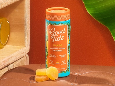 GOOD TIDE - Good Tide - Mango - 100mg THC Solventless Hash Rosin Gummies - 10pk