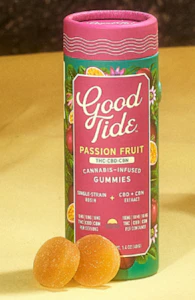 Good Tide - Good Tide | Passionfruit | 1:1:1 THC:CBD:CBN Rosin Gummies | 100mg