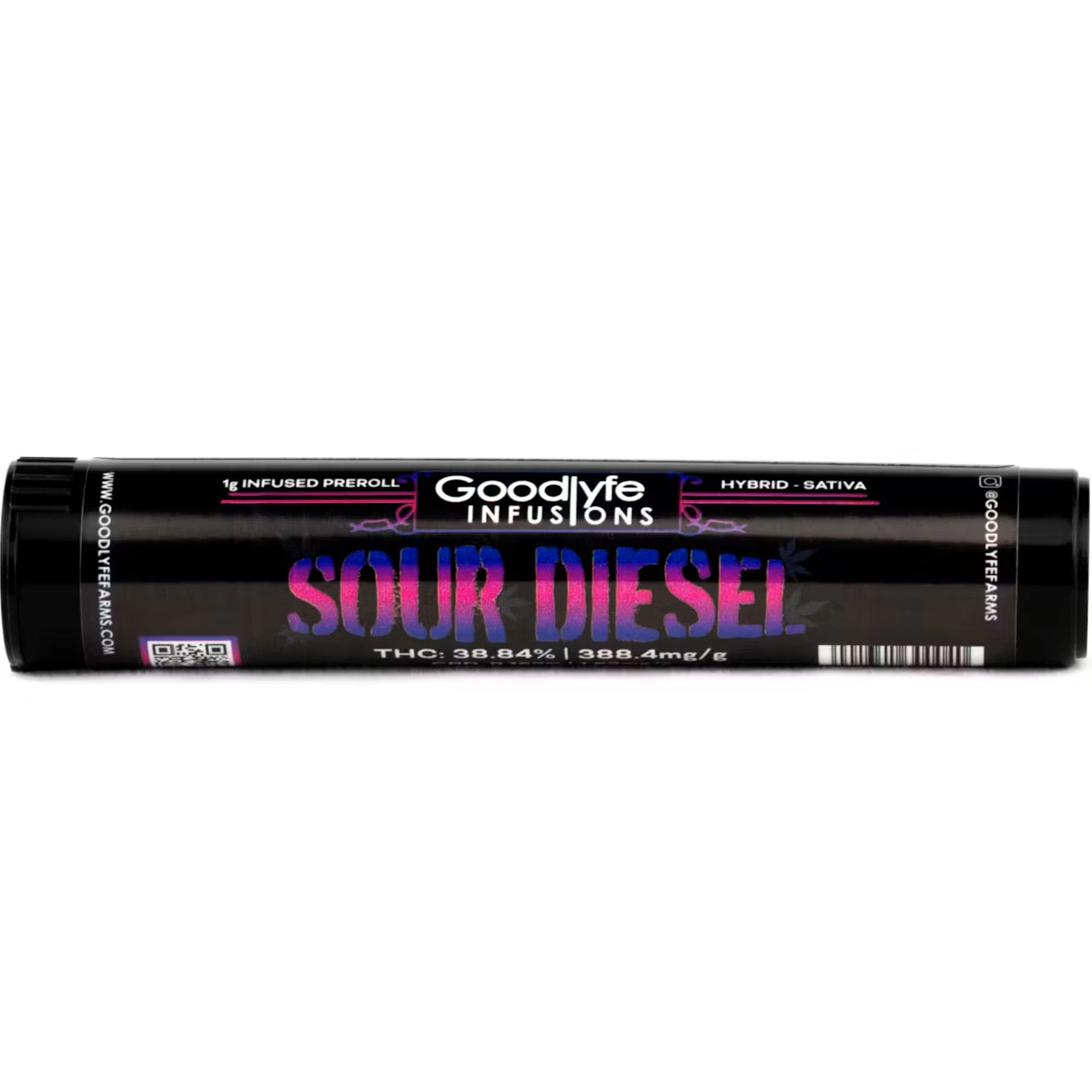 Goodlyfe Infusions - Goodlyfe Infusions - Sour Diesel - INFUSED 1g preroll Main Image