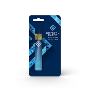 CRYSTAL CLEAR - Crystal Clear - Gorilla Glue - 1g Full Spectrum Live Resin All In One Vape