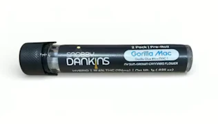 Snobby Dankins | Preroll | 0.5g 2-Pack | Gorilla Mac (hybrid)