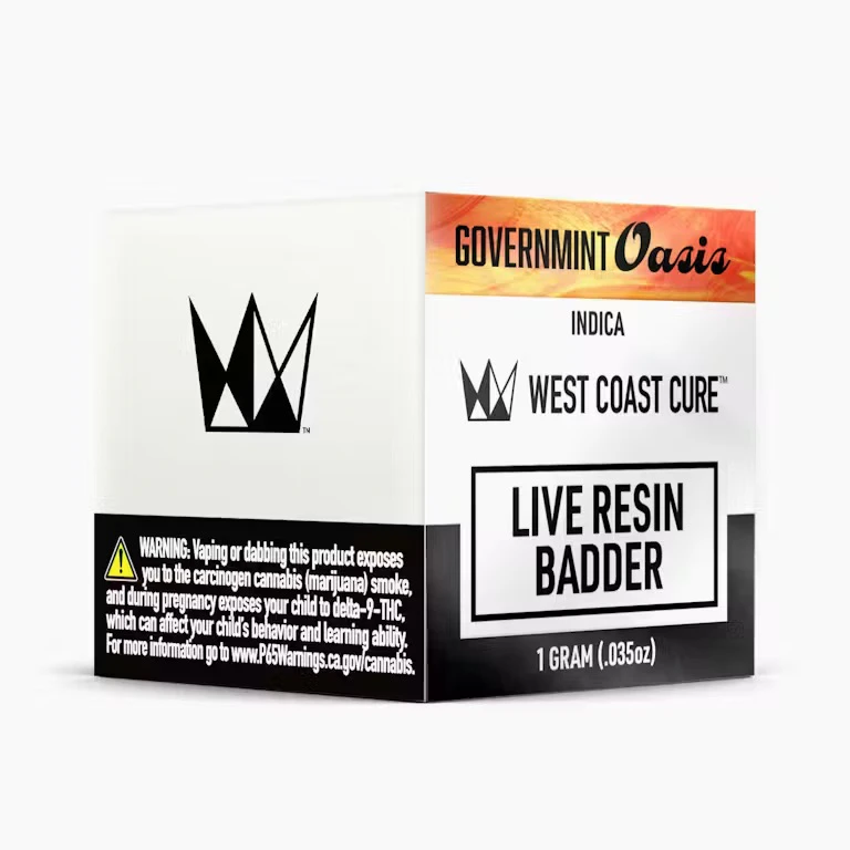 West Coast Cure - West Coast Cure - Concentrate - Rosin - Tier 3 - Governmint Oasis - 1G Main Image