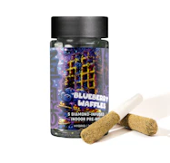 Gramlin Infused 5pk Prerolls 3.5g Blueberry Waffles