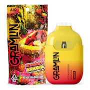 Gramlin | Strawberry Banana | All-In-One Vape | 1g