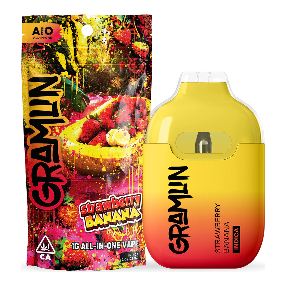 Gramlin - Gramlin | Strawberry Banana | All-In-One Vape | 1g Main Image