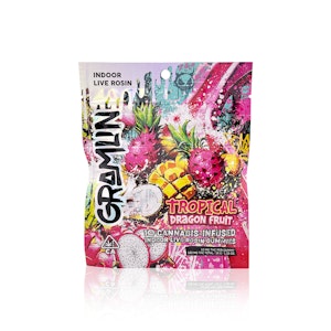 GRAMLIN - GRAMLIN - Edible - Tropical Dragon Fruit - Live Rosin Gummies - 100MG