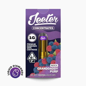 JEETER - Jeeter - 510 Cartridge - Liquid Diamonds - Indica - Granddaddy Purp - (1g)