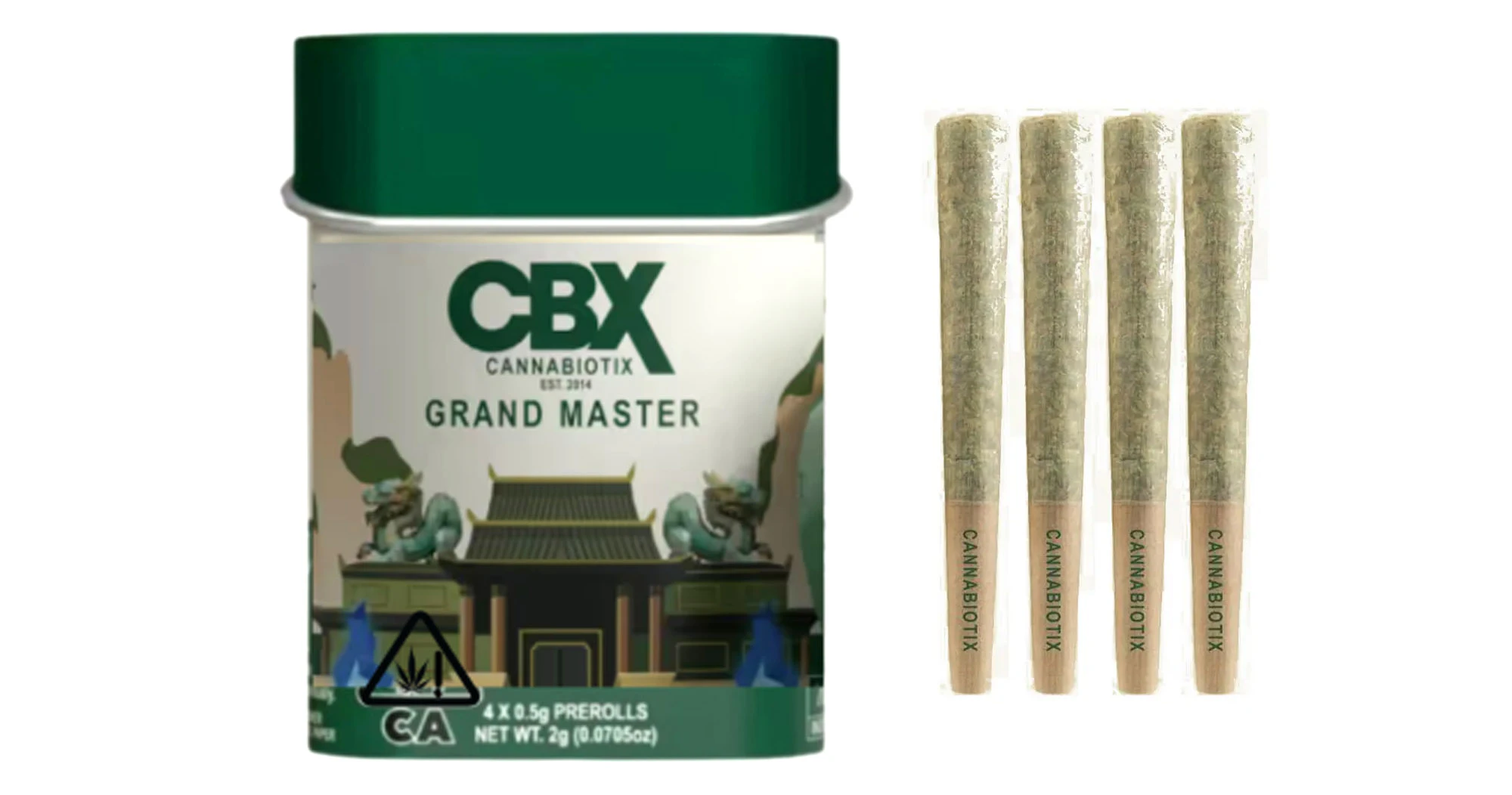CBX: Cannabiotix - Cannabiotix 4pk Prerolls 2g Grand Master Main Image