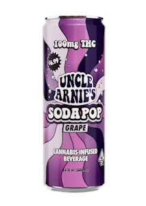 Uncle Arnies - Uncle Arnies - Grape - 100mg THC Infused Sodapop - 12oz