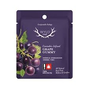 WYLD - WyldOnes Grape Single Gummy 100mg