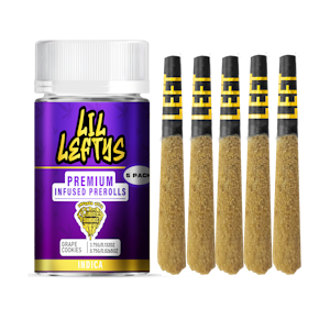 Left Coast - Lil Leftys | Grape Cookies | Infused Preroll 5pk | 3.75g