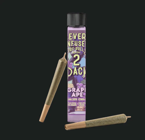 Revert - Grape Ape -Indica- 46.23% THC | 0.75g 2 Pack (Infused Pre-roll) | Revert   -n10 middle