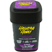 Grape - Grand Daddy Purp (I) 10pk x 10mg - 100mg THC - Live Resin - Gummies - Hashtag Honey