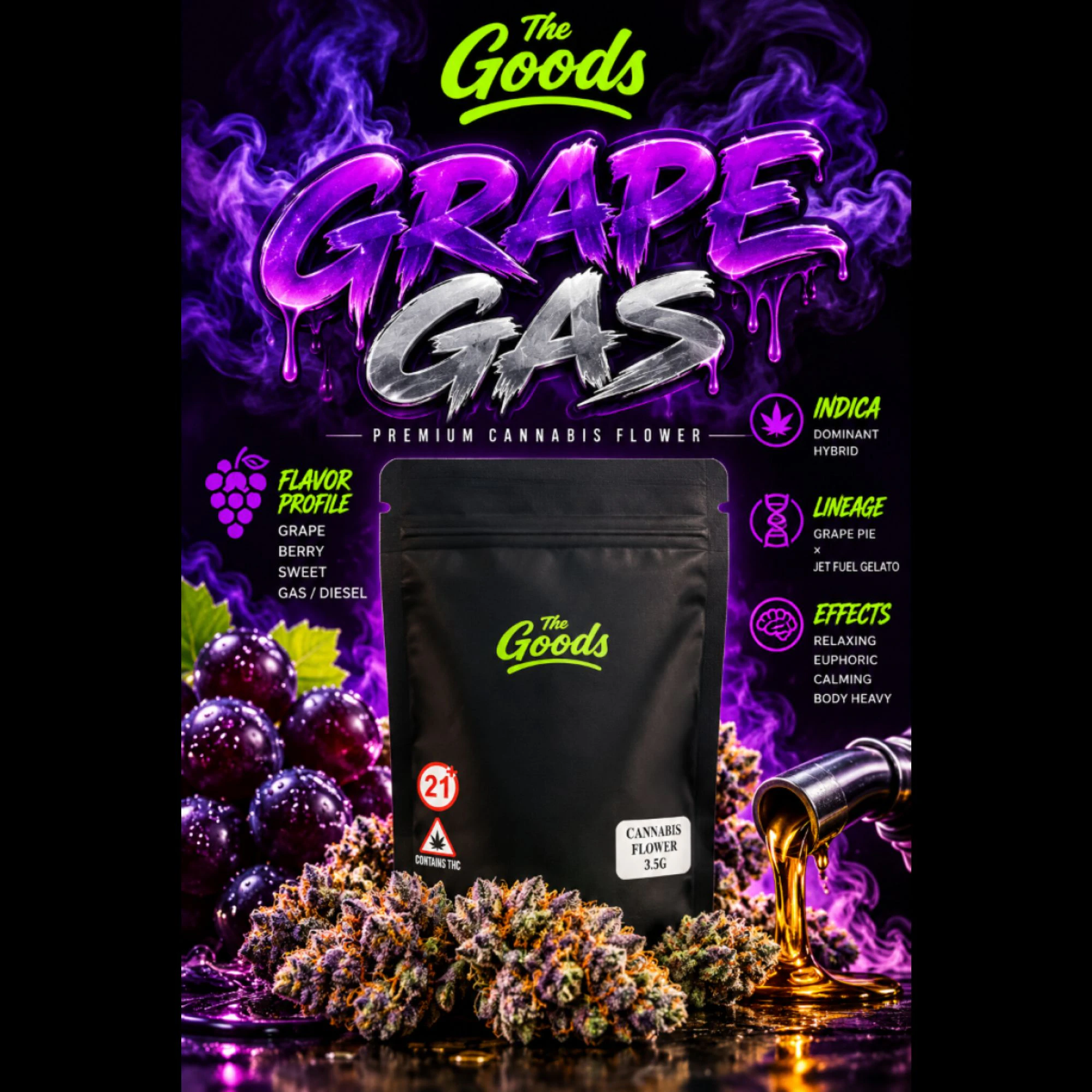 The Goods - Grape Gas 3.5g 20059 Main Image