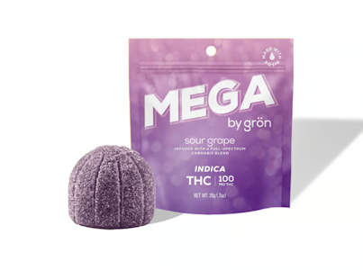 Gron - Sour Grape Mega Pearl Gummy - 100mg