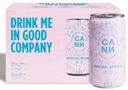 CANN - [CANN] CBD Drink 6 Pack - 2:1 - Grapefruit Rosemary (H)