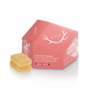 WYLD - Grapefruit 2:1:1 THC + CBG + CBC High Dose Gummies - 200mg