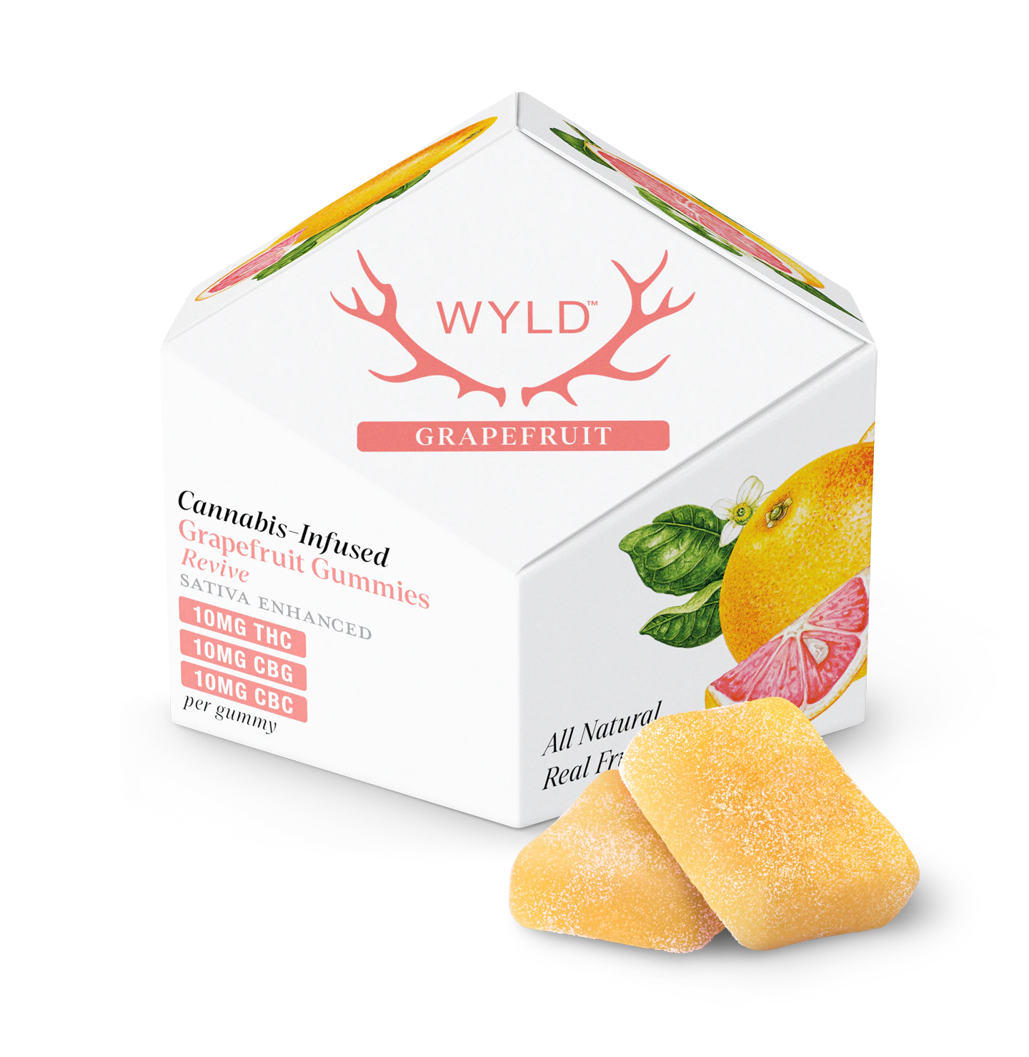 WYLD - Wyld - 100mg ea 1:1:1 THC/CBG/CBC (Grapefruit-Sativa) Main Image