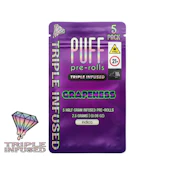 Grapeness 0.5g 5pk Diamond Infused Pre-Rolls
