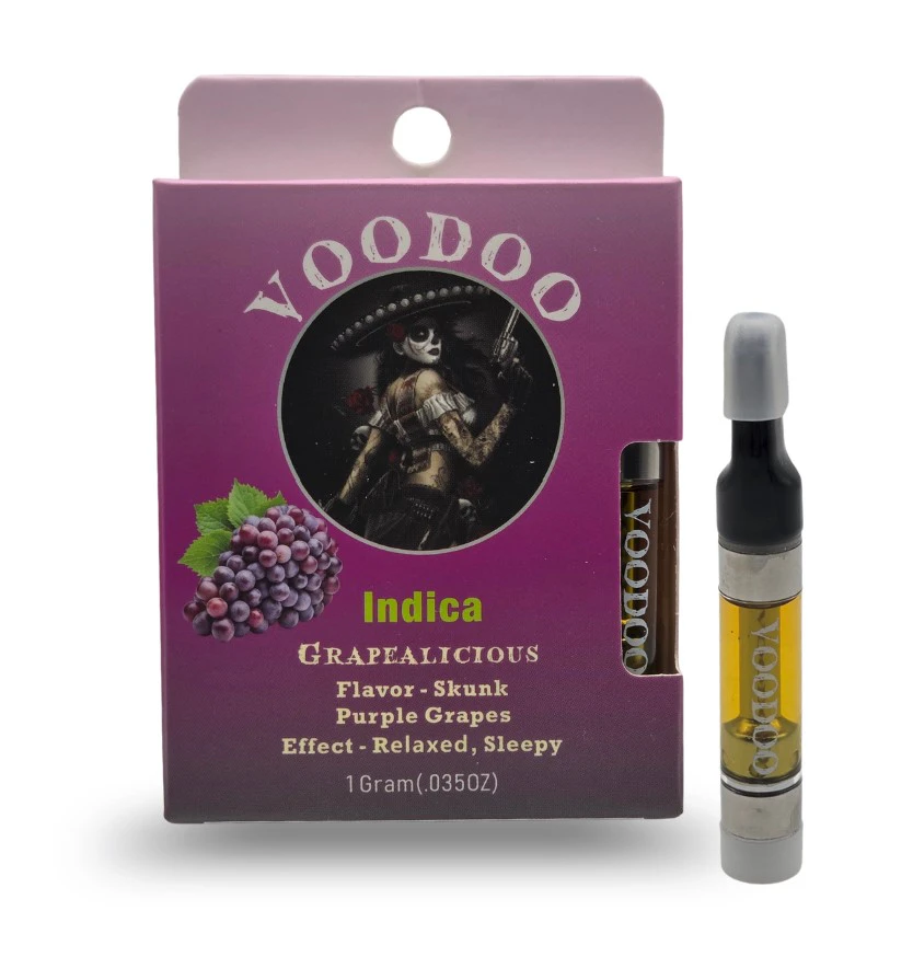 Voodoo - Voodoo-Grapealicious -Indica-1g 510 cart- 84.94% THC Main Image