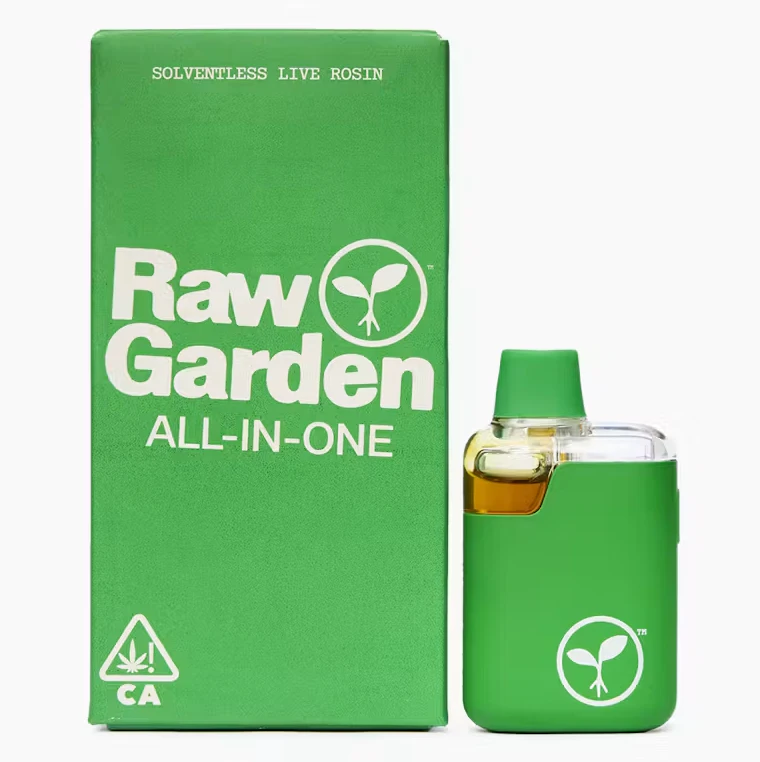 Raw Garden - Raw Garden - Disposable Solventless Live Rosin Pen - All-In-One - Indica - Grapes N Cream - (1g) Main Image
