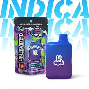 HELLAVATED - Grape Stomper, Distillate, Disposable, 1g