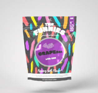 THE FUNNIES GUMMIES - Grapezzz 2:1:1 THC:CBN:CBG 10pk Gummies - 50mg