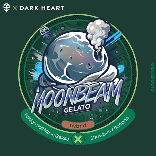 Grassroots - Moonbeam Gelato 3.5g Flower - Dark Heart Collection Main Image