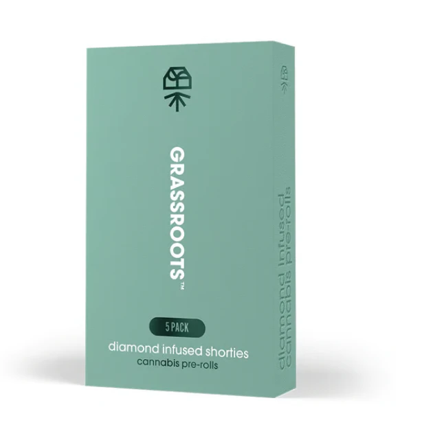 Grassroots - Cheddar Cheeze Diamond Infused 5pk Pre-Rolls - 2g Main Image
