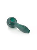 4" Sandblasted Spoon Hand Pipe - Lake Green