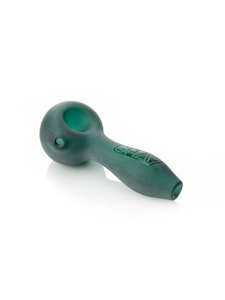 GRAV - 4" Sandblasted Spoon Hand Pipe - Lake Green