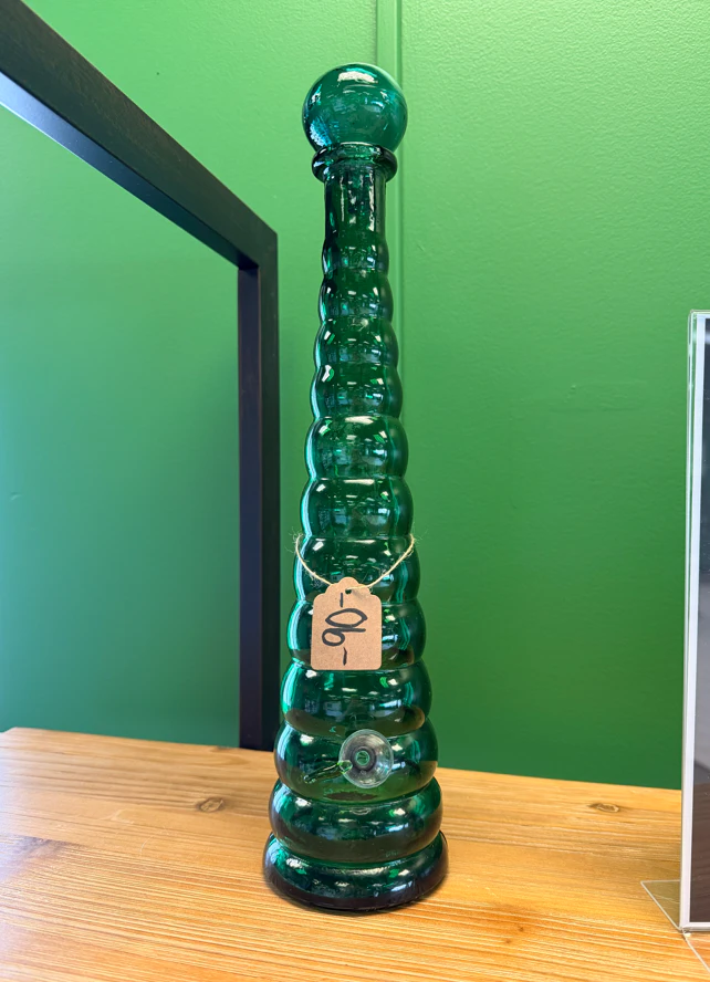 Green Piece - Green Piece | Green Vase Bong | Glass Main Image