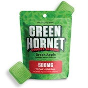 Green Hornet Gummies - Green Apple - Hybrid - 500mg (50 x 10mg) * Medical Only