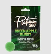 Platinum-Live Resin-Gummies-Green Apple Burst-200mg
