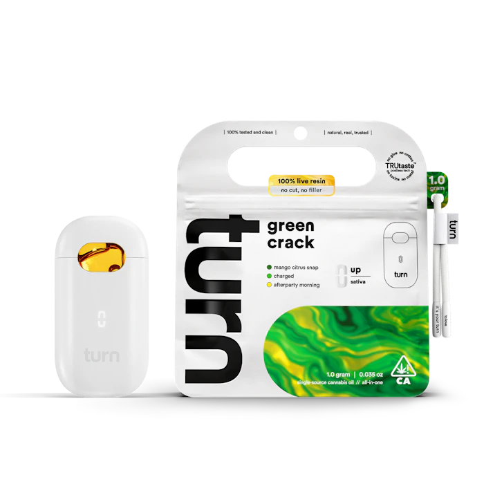 turn - 1g Green Crack Live Resin Turn UP (Ready-to-Use) - TurnOne Main Image