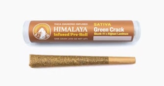 Himalaya 1g Green Crack Infused Preroll