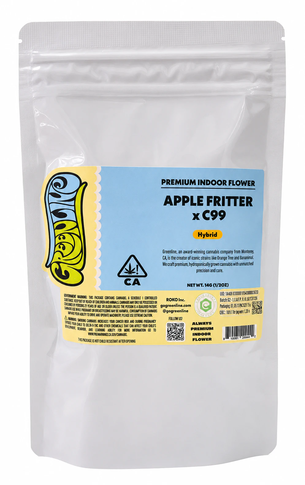 Greenline - Greenline | Apple Fritter x C99 | 14g Main Image
