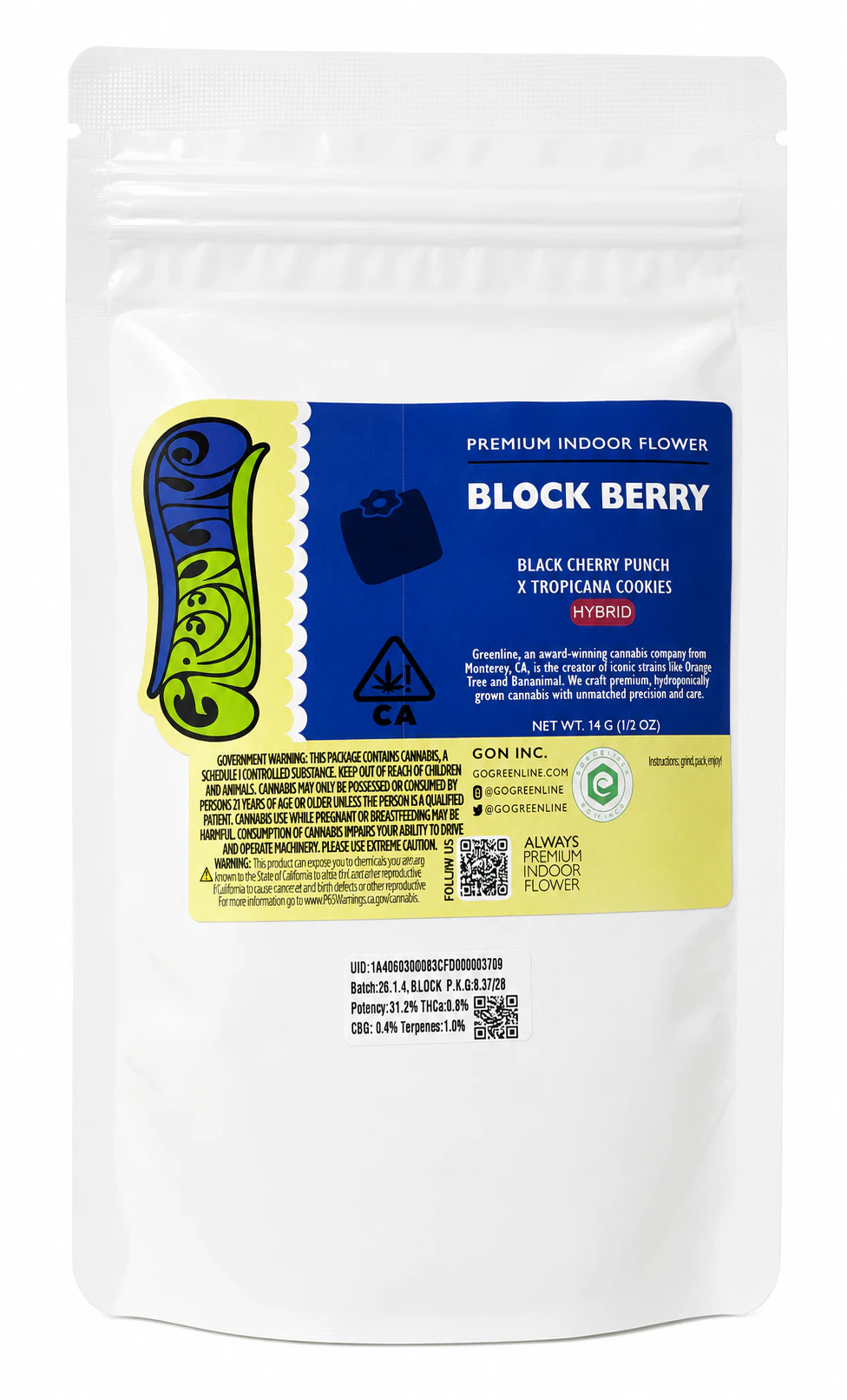 Greenline - Greenline | Block Berry | 14g Main Image