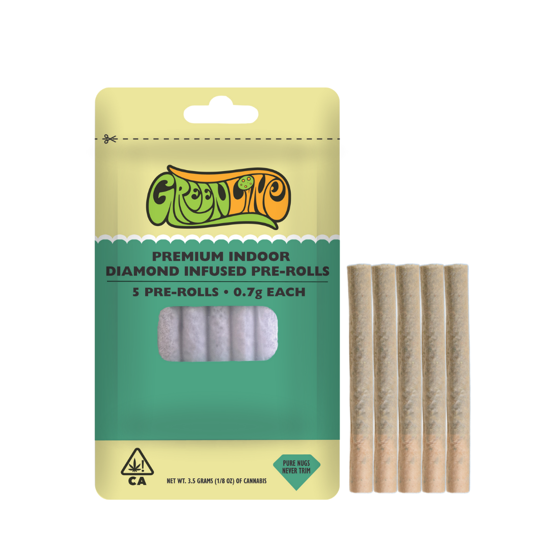 Greenline | Rainbow Runtz | Diamond Infused | 5pk