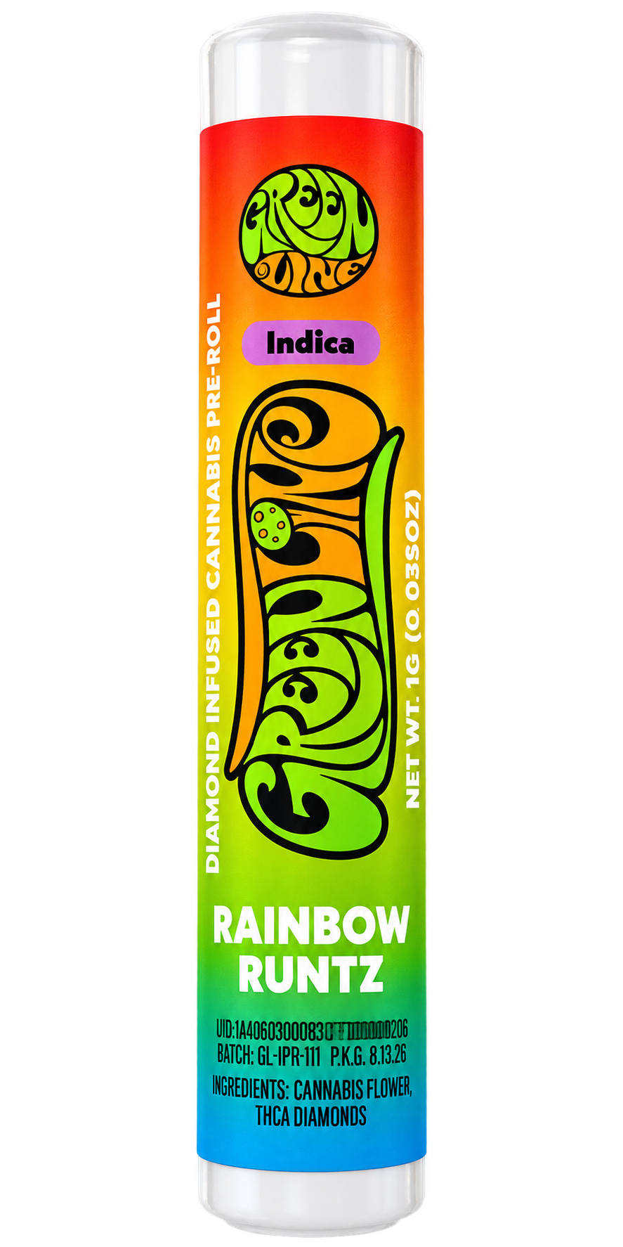 Greenline | Rainbow Runtz | Diamond Infused | Single