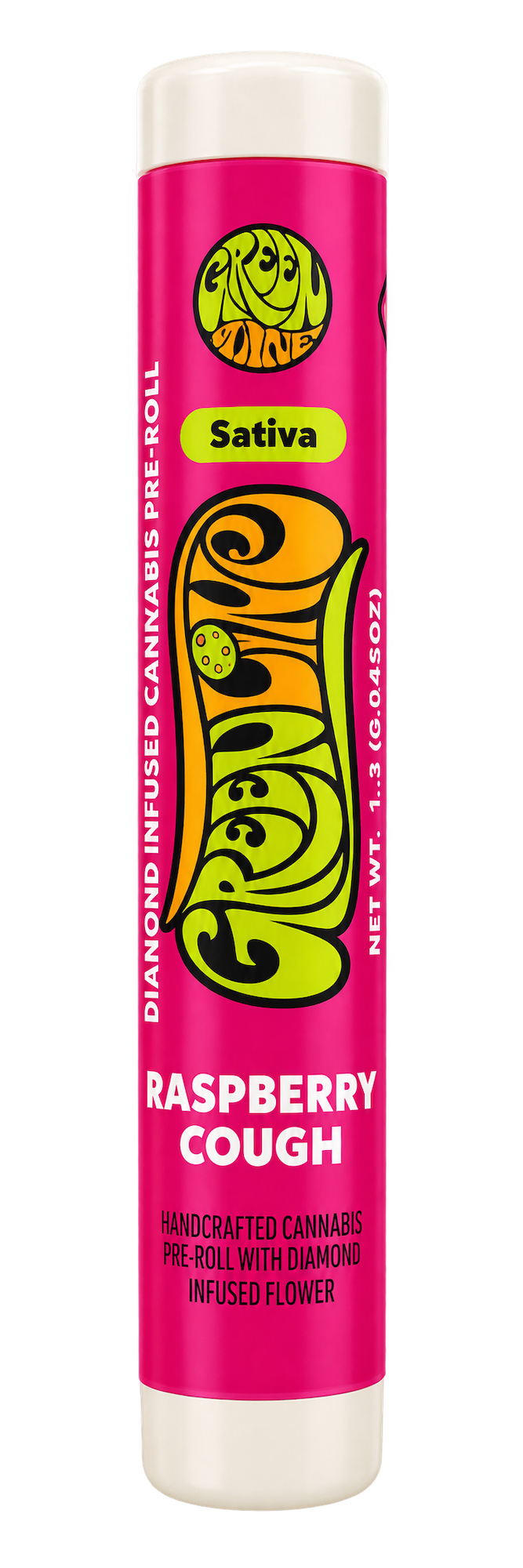 Greenline | Raspberry Cough | Diamond Infused | Single