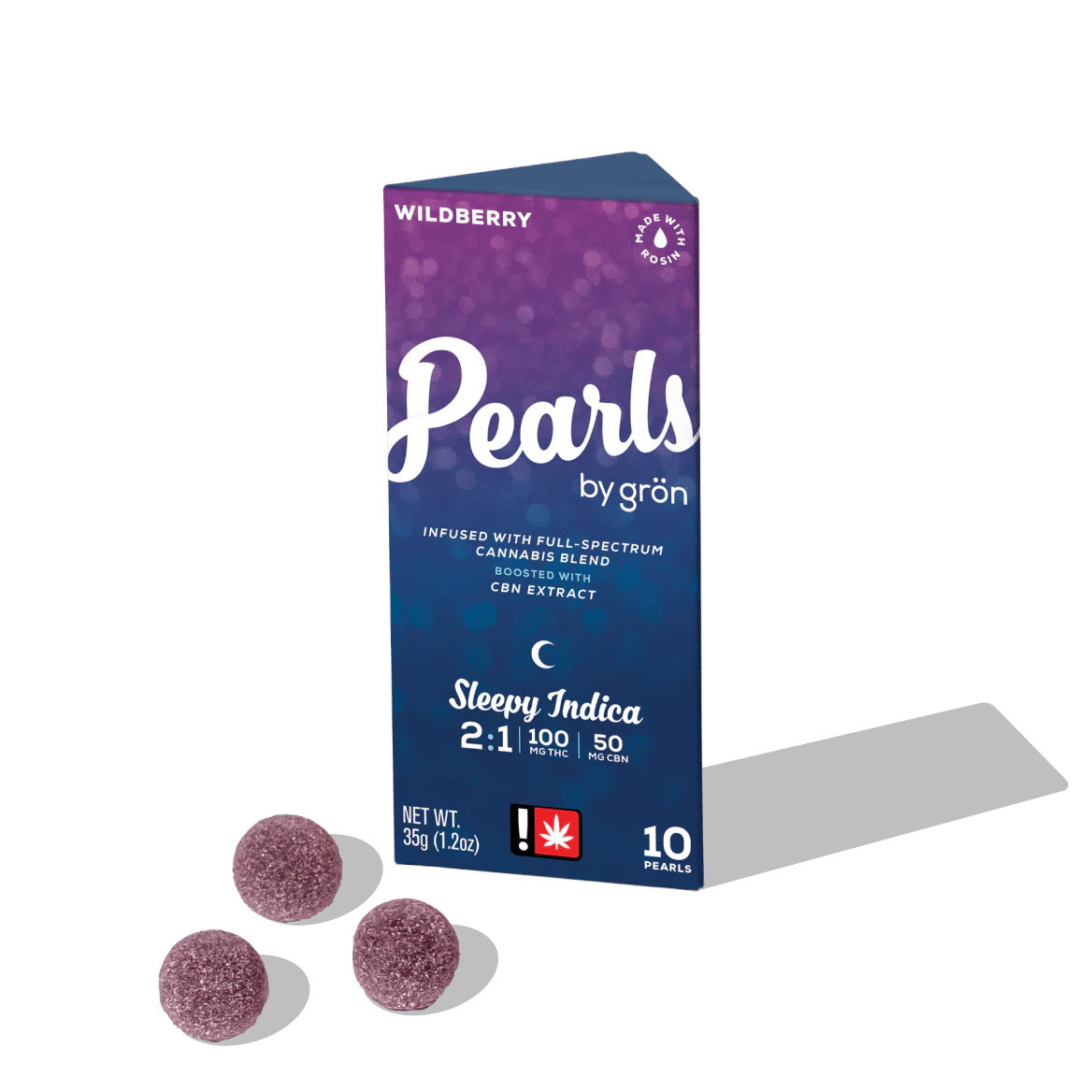 GRON - Gron 2:1 Wildberry CBN:THC Pearls 10pk 100mg Main Image