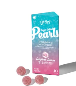 Gron | Edibles | Pearls | Blueberry Lemonade | 100mg | 10pk