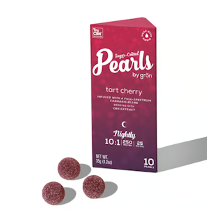 Gron - Tart Cherry 10:1 THC:CBN 10pk Pearl Rosin Gummies - 25mg