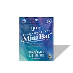 Gron - Gron Dark Chocolate w Sea Salt Mini Bar Sleepy Indica